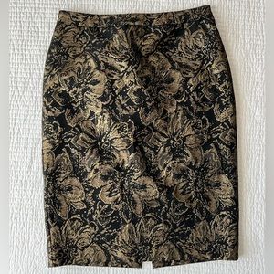 Calvin Klein Floral Jacquard Pencil Skirt